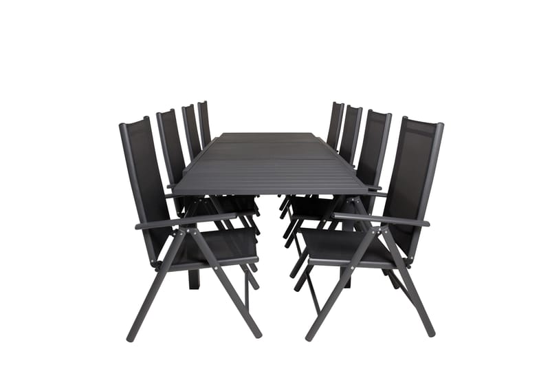 BREAK Förlängningsbar Matgrupp 160-240 cm + 8 Positionsstol - Venture Home - Matgrupper utomhus
