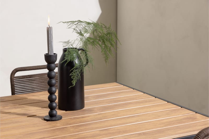 Break Matgrupp Utomhus 150 cm + 4 st Lindos Matstolar - Brun - Utemöbler - Utegrupp - Matgrupper utomhus