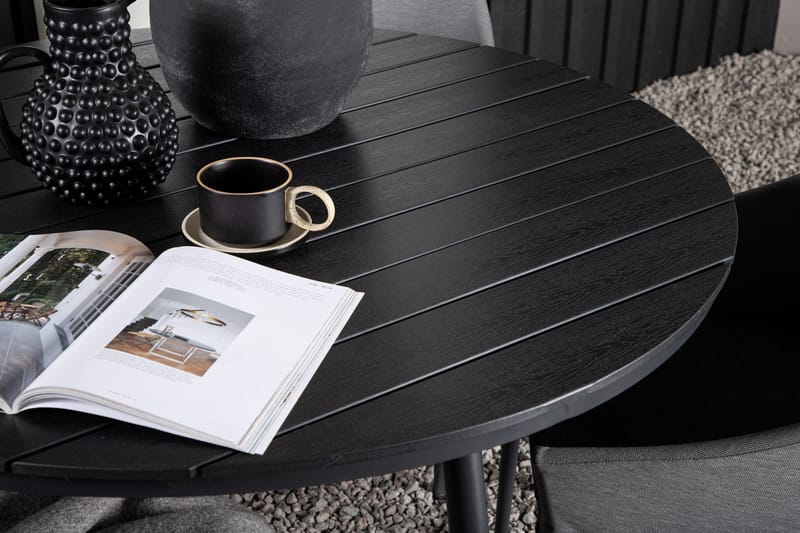 Break Matgrupp Utomhus Rund Ø120cm + 4 Spoga Matstolar - Beige/Grå - Utemöbler - Utegrupp - Matgrupper utomhus