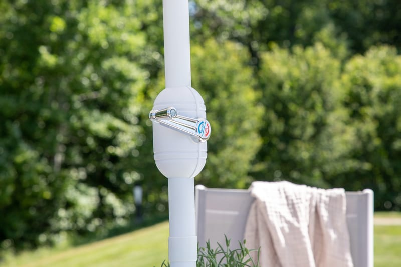 Brekki Matgrupp Utomhus 150cm + 6 Matstolar Utomhus - Grå/Vit - Utemöbler - Utegrupp - Matgrupper utomhus