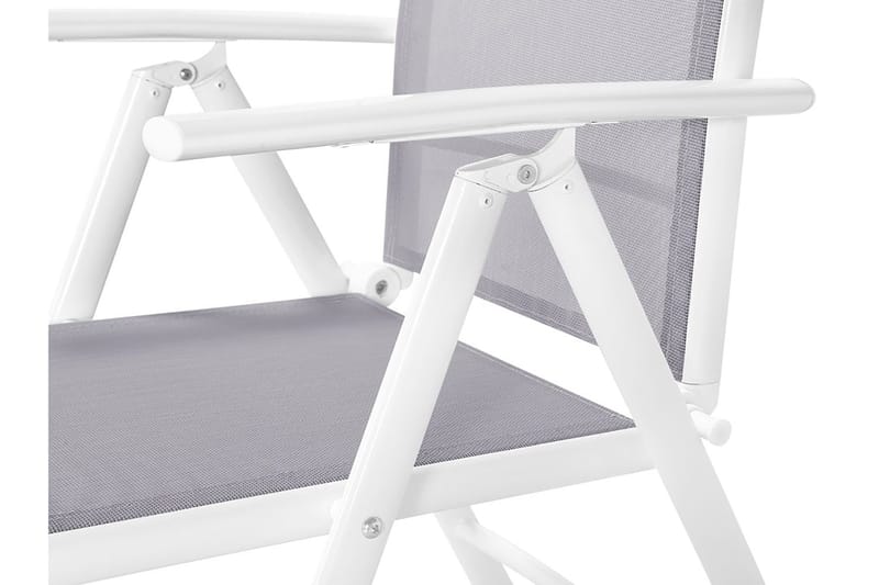 Catania Trädgårdsmöbelset Med Utebord+6 Utestolar - Grå - Utemöbler - Utegrupp - Matgrupper utomhus