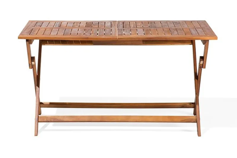 Cento Trädgårdsmöbelset Med Utebord+6 Utestolar - Trä/Natur - Utemöbler - Utegrupp - Matgrupper utomhus