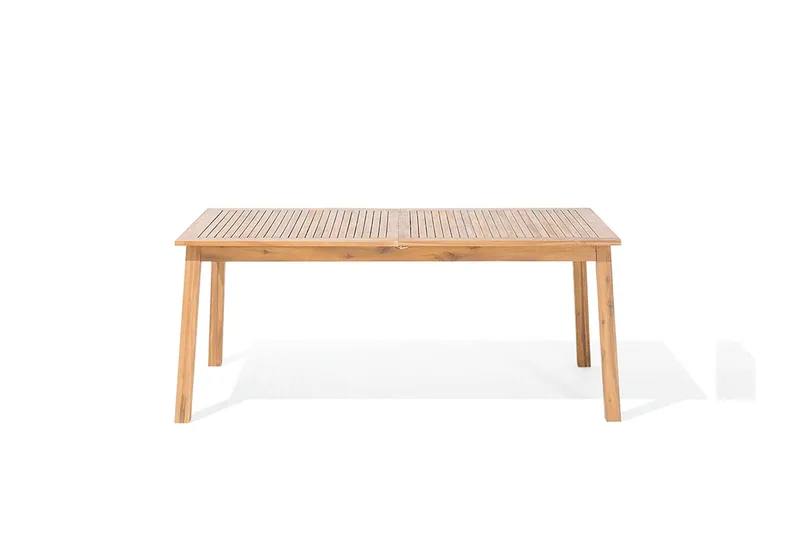 Cesana Trädgårdsmöbelset Med Utebord + 8 Utestolar+Schäslong 2 St - Trä/Natur - Utemöbler - Utegrupp - Matgrupper utomhus