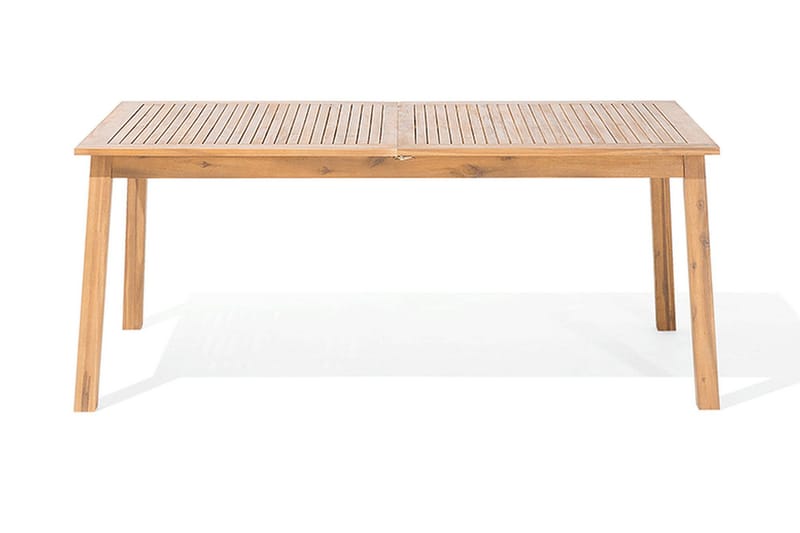 Cesana Trädgårdsmöbelset Med Utebord+8 Utestolar - Trä/Natur - Utemöbler - Utegrupp - Matgrupper utomhus