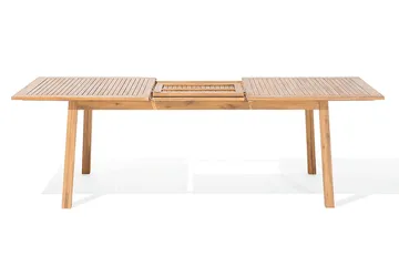 Cesana Trädgårdsmöbelset Med Utebord+8 Utestolar - Trä/Natur - Utemöbler - Utegrupp - Matgrupper utomhus