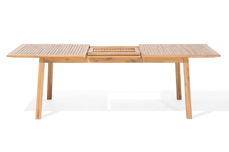 Cesana Trädgårdsmöbelset Med Utebord+8 Utestolar - Trä/Natur - Utemöbler - Utegrupp - Matgrupper utomhus