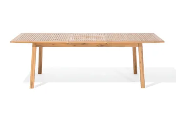 Cesana Trädgårdsmöbelset Med Utebord+8 Utestolar - Trä/Natur - Utemöbler - Utegrupp - Matgrupper utomhus