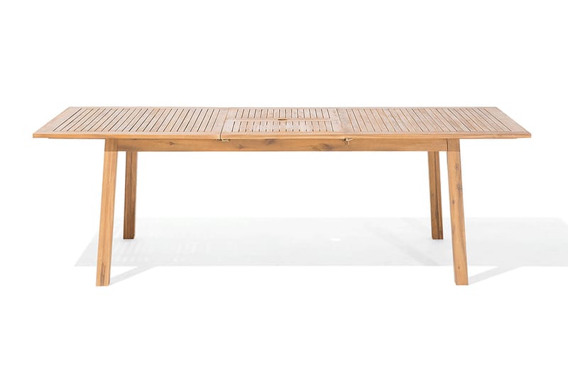 Cesana Trädgårdsmöbelset Med Utebord+8 Utestolar - Trä/Natur - Utemöbler - Utegrupp - Matgrupper utomhus