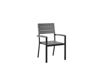 Como Trädgårdsmöbelset Med Utebord+6 Utestolar - Grå - Utemöbler - Utegrupp - Matgrupper utomhus