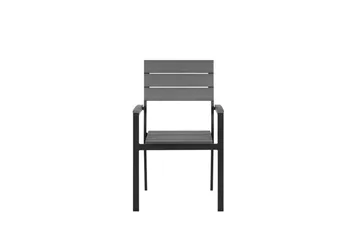 Como Trädgårdsmöbelset Med Utebord+6 Utestolar - Grå - Utemöbler - Utegrupp - Matgrupper utomhus