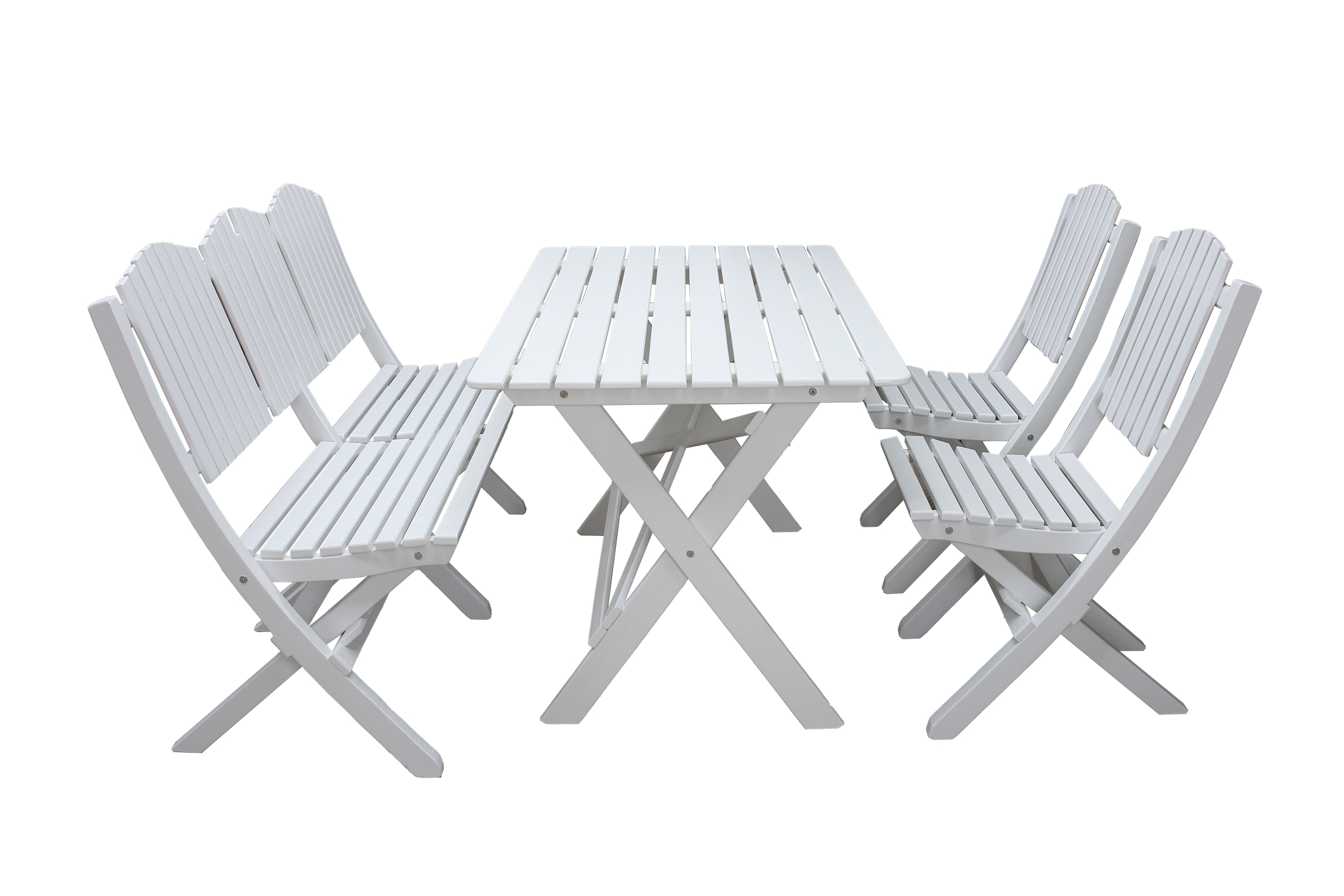 delpino caféset 125 cm vit -