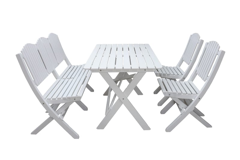 Delpino Matgrupp Utomhus 125 cm, Vit