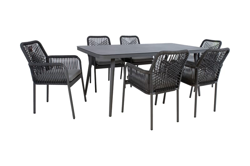 Hela Matgrupp Utomhus med 6 Utestolar - Utemöbler - Utegrupp - Matgrupper utomhus