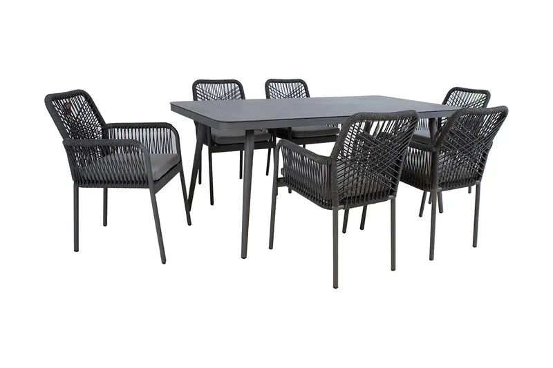 Hela Matgrupp Utomhus med 6 Utestolar - Utemöbler - Utegrupp - Matgrupper utomhus