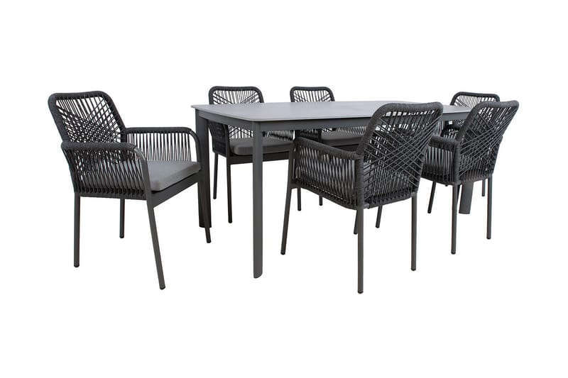 Hela Matgrupp Utomhus med 6 Utestolar - Utemöbler - Utegrupp - Matgrupper utomhus