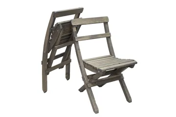 Larios Matgrupp Utomhus 76 cm + 2 Matstolar Utomhus + Bänk Utomhus - Grå - Utemöbler - Utegrupp - Matgrupper utomhus