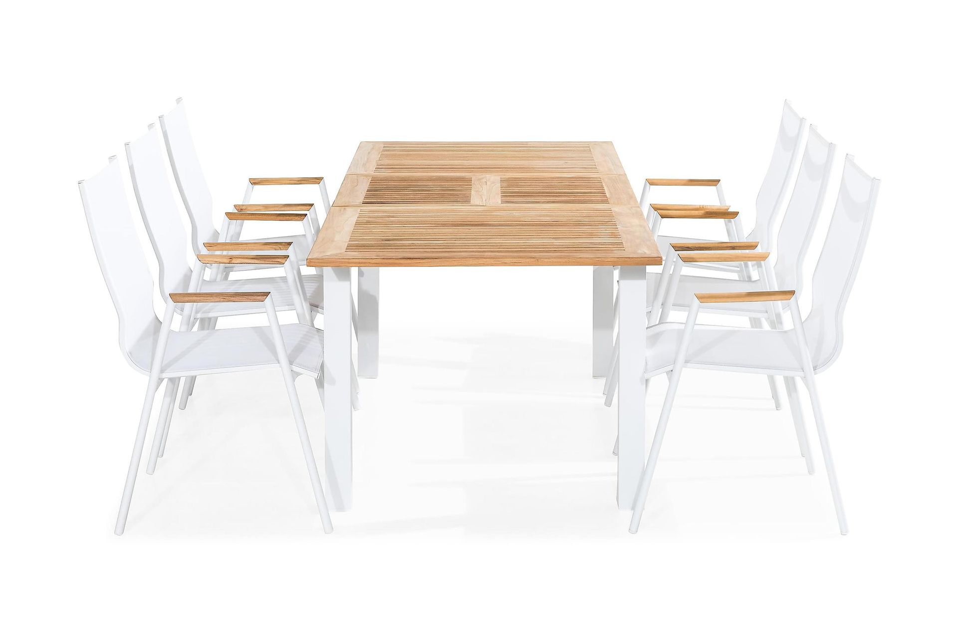 las vegas bord 152-210x90 + 6 stolar teak teak -