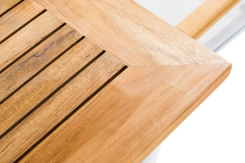 Las Vegas Matgrupp Utomhus 220-280 + 8 Positionsstol Lyx m Dyna - Vit/Teak/Vit/Teak/Grå - Utemöbler - Utegrupp - Matgrupper utomhus