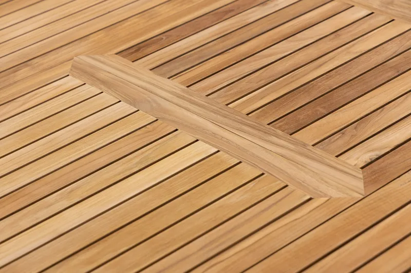 Las Vegas Matgrupp Utomhus 220-280 cm + 8 Oliver Matstol - Teak/Vit - Utemöbler - Utegrupp - Matgrupper utomhus