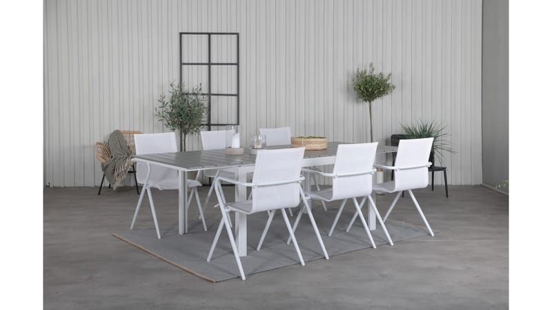 Levels Förlängningsbar Matgrupp 160-240cm + 6 Alina Stolar S, Svart