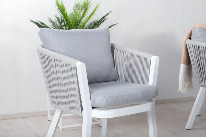 Levels Förlängningsbar Matgrupp Utomhus 160-240cm + 6 Virya Stolar - Svart - Utemöbler - Utegrupp - Matgrupper utomhus