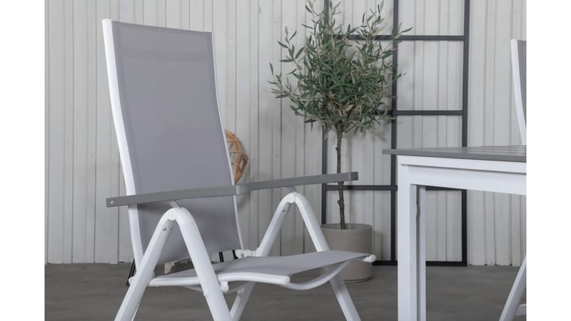 Levels Förlängningsbar Matgrupp Utomhus 160cm + 4 Albany Matstolar - Svart - Utemöbler - Utegrupp - Matgrupper utomhus