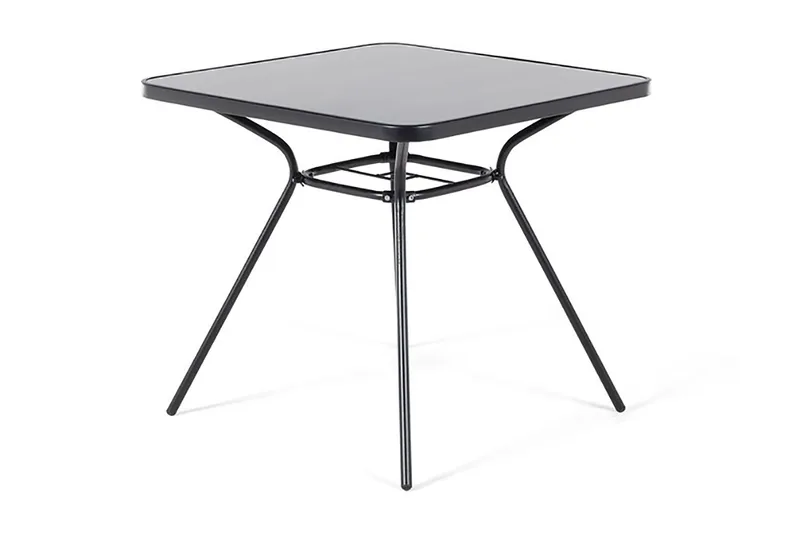 Livo Trädgårdsmöbelset Med Utebord+4 Utestolar - Svart - Utemöbler - Utegrupp - Matgrupper utomhus