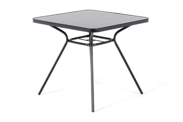 Livo Trädgårdsmöbelset Med Utebord+4 Utestolar - Svart - Utemöbler - Utegrupp - Matgrupper utomhus