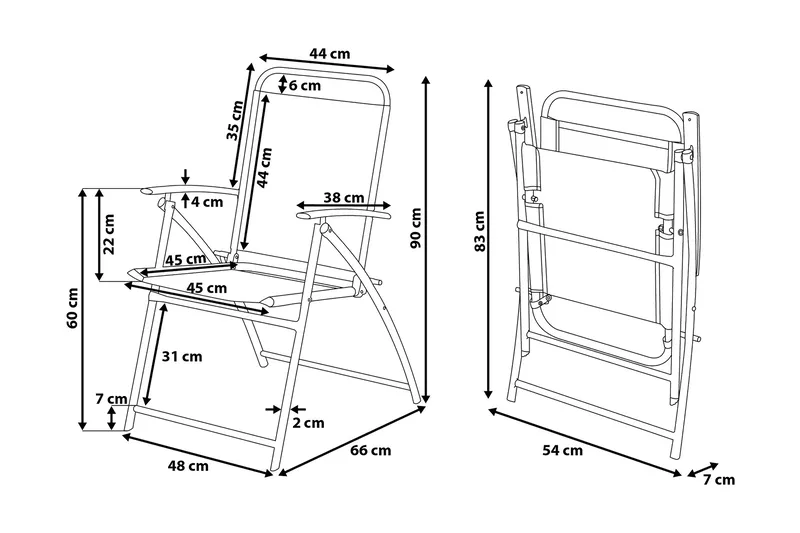 Livo Trädgårdsmöbelset Med Utebord+6 Utestolar - Svart - Utemöbler - Utegrupp - Matgrupper utomhus