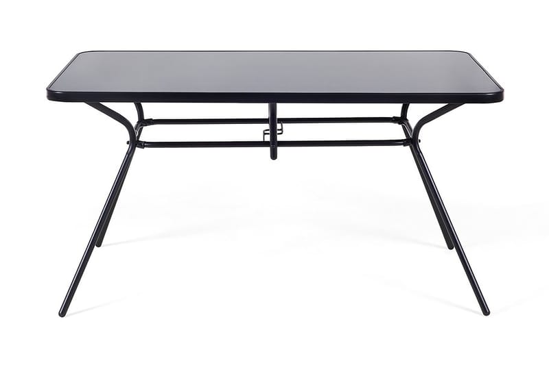 Livo Trädgårdsmöbelset Med Utebord+6 Utestolar - Svart - Utemöbler - Utegrupp - Matgrupper utomhus