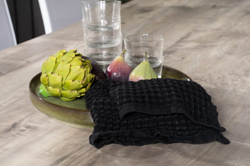 Llama Matgrupp Utomhus 205cm + 6 Copacabana Reclinerstolar - Svart/Grå - Utemöbler - Utegrupp - Matgrupper utomhus