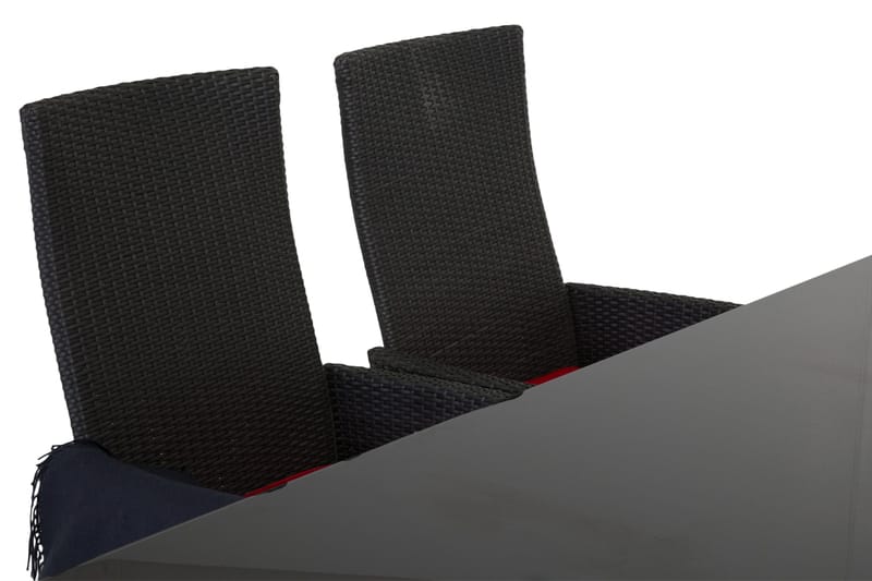 Majestic Matgrupp Utomhus 210 + 6 Jenny Ställbar Fåtölj - Svart - Utemöbler - Utegrupp - Matgrupper utomhus