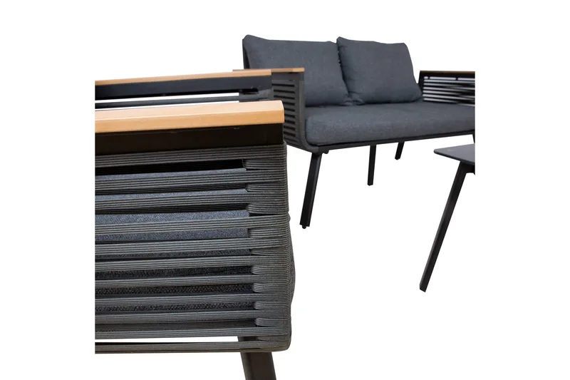 Malaga Soffgrup Svart - Utemöbler - Utegrupp - Loungegrupp