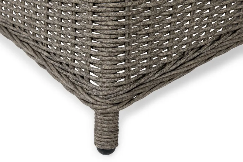 Marcus Matgrupp 140 Rund + 4 Fåtöljer m Dyna - Grå - Utemöbler - Utegrupp - Matgrupper utomhus