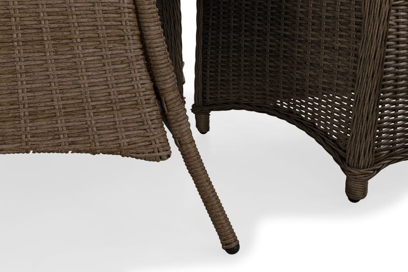 Marcus Matgrupp 140 Rund + 6 Fåtöljer m Dyna - Natur - Utemöbler - Utegrupp - Matgrupper utomhus