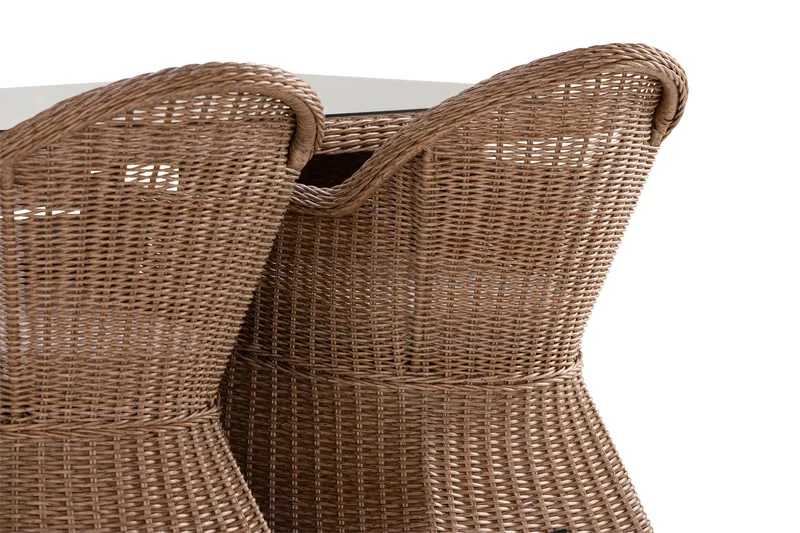 Marcus Matgrupp 200 + 4 Light Fåtöljer m Dyna - Natur - Utemöbler - Utegrupp - Matgrupper utomhus