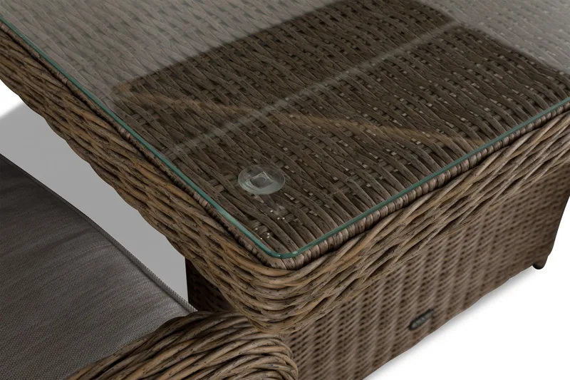 Marcus Matgrupp 200 + 6 Fåtöljer m Dyna - Natur - Utemöbler - Utegrupp - Matgrupper utomhus