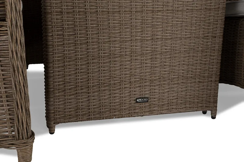 Marcus Matgrupp 200 + 6 Fåtöljer m Dyna - Natur - Utemöbler - Utegrupp - Matgrupper utomhus