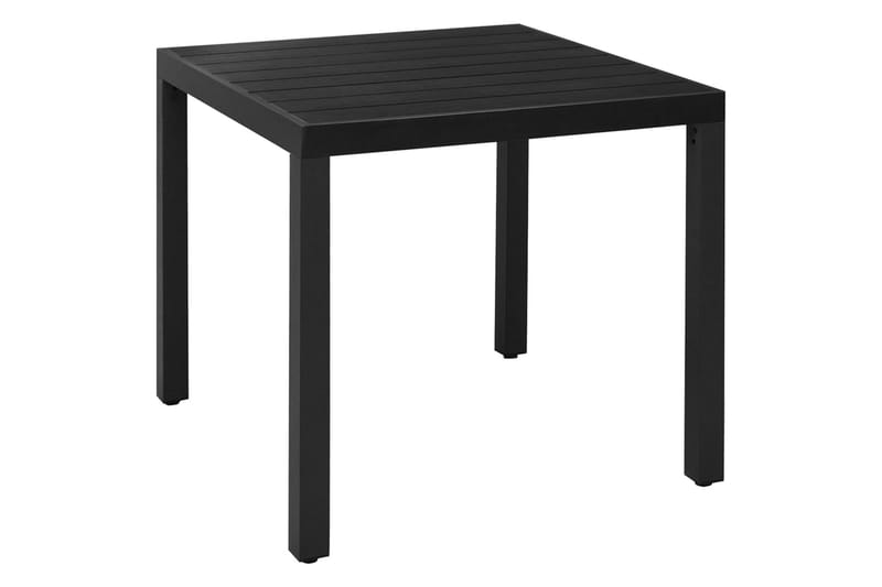 Matgrupp Utomhus för trädgården 5 delar aluminium svart - Svart - Utemöbler - Utegrupp - Matgrupper utomhus