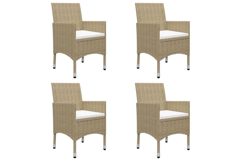Matgrupp Utomhus för trädgården 5 delar beige - Beige - Utemöbler - Utegrupp - Matgrupper utomhus