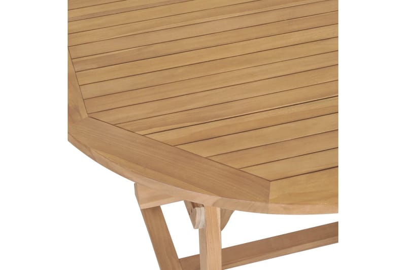 Matgrupp Utomhus för trädgården 9 delar 180-280x100x75 cm teakträ - Brun - Utemöbler - Utegrupp - Matgrupper utomhus