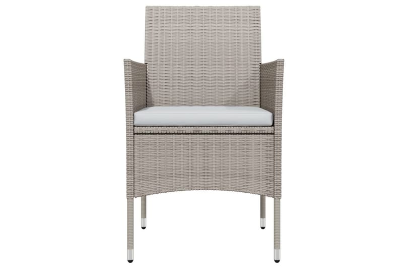 Matgrupp Utomhus för trädgården med dynor 5 delar beige och svart - Beige - Utemöbler - Utegrupp - Matgrupper utomhus