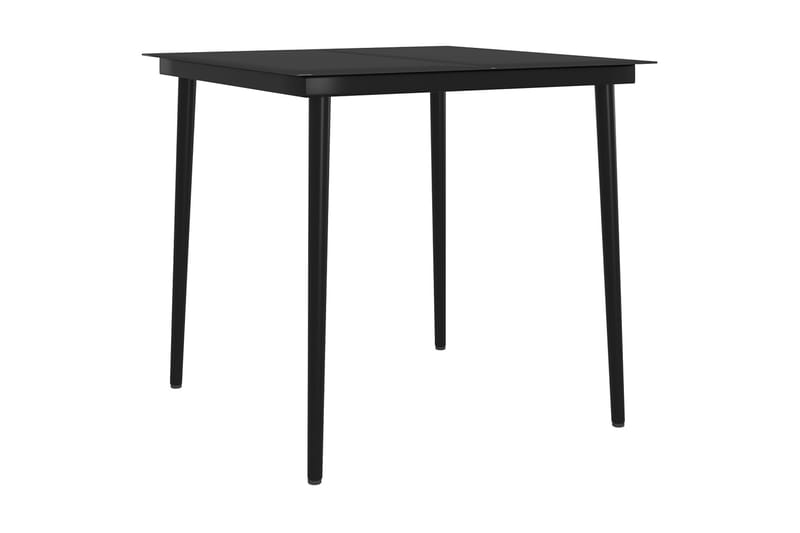 Matgrupp Utomhus för trädgården med dynor 5 delar beige och svart - Beige - Utemöbler - Utegrupp - Matgrupper utomhus