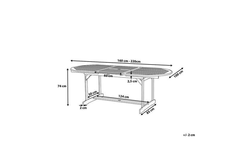 Maui Matgrupp Utomhus inkl 8 Utestolar m Dyna - Trä/Natur - Utemöbler - Utegrupp - Matgrupper utomhus
