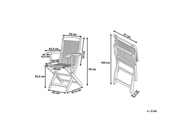 Maui Matgrupp Utomhus inkl 8 Utestolar m Dyna - Trä/Natur - Utemöbler - Utegrupp - Matgrupper utomhus