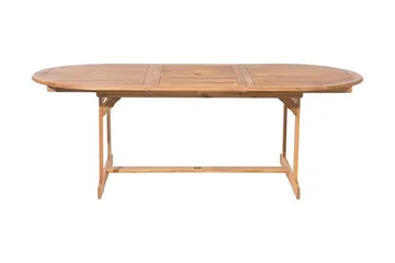 Maui Trädgårdsmöbelset Med Utebord+8 Utestolar - Trä/Natur - Utemöbler - Utegrupp - Matgrupper utomhus