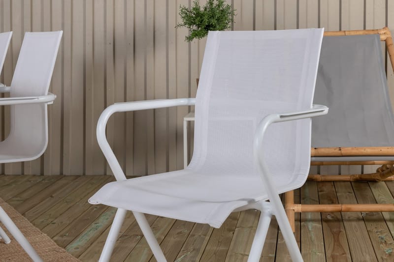 Mexico Förlängningsbar Matgrupp 180cm + 8 Alina Stolar Svart - Svart/Grå - Utemöbler - Utegrupp - Matgrupper utomhus