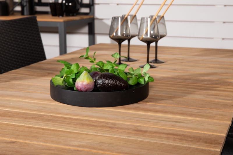 Mexico Förlängningsbar Matgrupp Utomhus 160-240cm + 4 Anna Stolar - Natur - Utemöbler - Utegrupp - Matgrupper utomhus