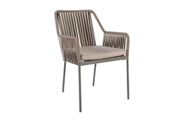 Möbelset ANDROS Utebord och 6 Utestolar 180x90xH75cm - Utemöbler - Utegrupp - Matgrupper utomhus