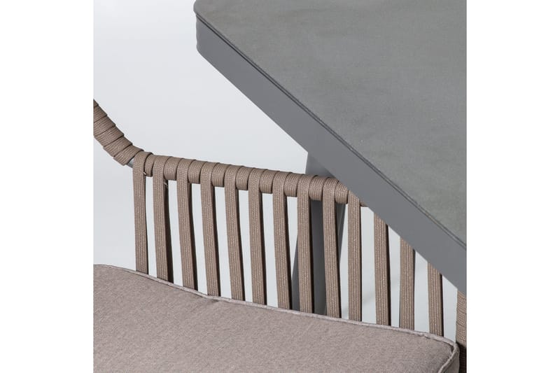 Möbelset ANDROS Utebord och 6 Utestolar 180x90xH75cm - Utemöbler - Utegrupp - Matgrupper utomhus